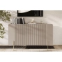 Komoda Malmi 150 cm - kaszmir / crema bianca / złote nóżki